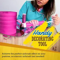 DIY Bolo Manual Airbrush Spray Gun Decorando Colorir Coloring Decoração Das Sobremesas Cozinha Pastelaria Dropshipping