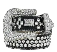 Luxurys Fashion Designer Belt BB Simon Men's Beld Ladies Cinturón de diamante Sparkling Diamond Base Negra Blanca Blanca Multicolor