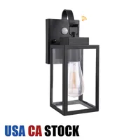 110V Dusk to Dawn Sensor Outdoor Wall Lamp Sconce Exterior Wall Lantern Fixture with E26 Base Socket Mount Lights Anti-Rust USA CA Stock Oemled