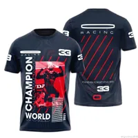 2022 F1 Dutch Racing Fan T Shirt Men Men Shirt Sleeve Verstappen Black Mal