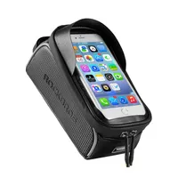 Cycling Bicycle Bag Waterproof Touch Screen Cell Mobil Phone Bag Top Front Tube Frame MTB Road Bike Bag 6 0 Phone Case Bike Access2167