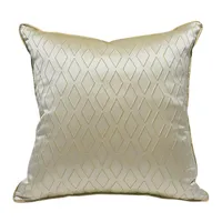 Cushion Decorative Pillow Luxury Geometric Jacquard Cushion Cover Decorative Case Simple Light Gold American Art Coussin Sofa CoveCushion De