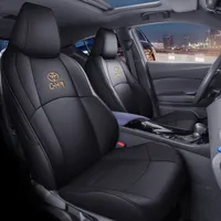 Custom Fit Car Seat Cover для Toyota Select C-HR Полный набор с искусственной кожаной передней и задней строкой аксессуары