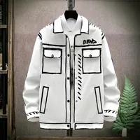 Autumn Casual Jacket Corean Fashion Cortete de solapa corta Decoración Cuerpo para hombres Cubo de alta calidad Jackets de Hip Hop Men 220804