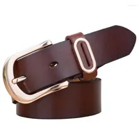 Cinturones de cuero genuino femenino moda de moda de oro vintage para cinto de couro strap al por mayor beltscummerbundsbelts