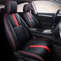 Anpassad fit Full Set Car Seat Covers för Honda Select Civic 16-18 Bakre rad W 40 -60 SPLIT -LEATHERETTE AUTOMOBILE INTRIOR DECORATION ACCHIORTORIES