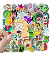 50pcs poster Small waterproof Skateboard stickers funny animation anime For notebook laptop bottle Helmet car sticker PVC Guitar DIY Decals