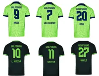 customized 22-23 Wolfsburg home Thai Quality Soccer Jerseys custom yakuda Dropping Accepted football wear #11 STEFFEN #9 KRUSE #10 L.NMECHA #23 WIND #20 Baku #27 ARNOLD MEN