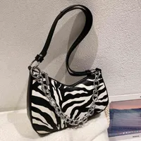 Shopping Bags Bandoleras Francesas Simples Para Mujer Bolsos De Baguete Vintage Cuero Pu Con Cadena Metal Bolso Cruzado Femenino 220316