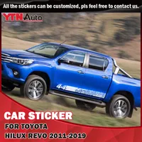 Für Toyota Hilux Revo 2011-2016 2017 2018 2019 4x4 Reifenspur Streifen Seitentür Körper Auto Aufkleber Grafik Vinyl Dekoration Abziehbilder