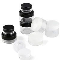 50pcs Plastik Kosmetik Jar Make -up Box Nail Art Storage Pot Container 2G 3G 5G 10 g 15g 20 g Probe Lotion Face Cream Flasche 220608