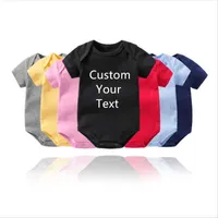 Women's Two Piece Pants Custom Baby Onesie Bodysuit Create Your Own Text Personalized Boys Girls Infant Romper Jumpsuit Outfit