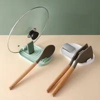Support de cuillère de cuisine ustensile stand en pot couvercle cuillère de rangement de rangement coussin gadgets de cuisine gadgets de cuisine