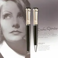 Luxury Greta Garbo Foutain Pen With Cute Pearl Clip Office Stationery Gel Ink Fashion Design Roller Ball Pens Promotion Gift201T
