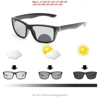 Occhiali da sole guida maschili occhiali da lettura bifocale Pochromica Sport Goggles Women Square Transition Prescription Sun Reader NX261S