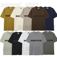 2022 Spring Summer Designer Luxury Mens T-Shirt Front 3D Silicon Logo Streetwear Loose Overize T Shirt Tee Skateboard Tshirt Women Short Sleeve Tops