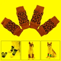 Dog Apparel Autumn Winter Pet Socks Foot Cover Non-slip Knee Pad Joint Protection SuppliesDog ApparelDog