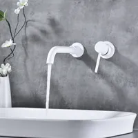 Bidet -Wasserhähne ein Hebelgriff wandmontiertes Badezimmer Wasserhahn