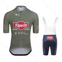 مسارات جديدة 2022 Alpecin Fenix ​​Cycling Champion Jersey Suit Pro Team Bike Shirt Ropa Ciclismo Maillot Short Sets Riding Clothing