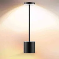 مصباح طاولة لامعة بسيطة LED Metal USB قابلة لإعادة شحن 2 مستويات سطوع سطوع Light Light Desk Lamp Lamp لمطعم H220423