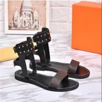 2020 new style fashion women falts sandals high quyality real leather 246J