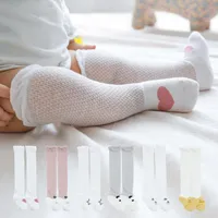 Summer baby sottile maglia calzini lunghi ragazzi neonati ragazzi cotone ginocchiera alti neonati a prova di zanzara per le zanzare