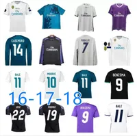 16 17 18 Real Madrids maglia di calcio 16 17 18 Bale Benzema Modric Retro Football Shirts Vintage Isco Maillot Sergio Ramos Marcelo Camiseta Long and Short Shirt