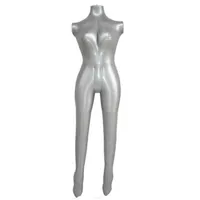 패션 여성 의류 디스플레이 마네킹 팽창 식 스탠드 팽창 가능한 여성 천 모델 PVC 인플레이션 마네킹 전신 246S