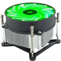 Fans & Coolings Office Heat Dissipation Portable Stable LED RGB Aluminum CPU Cooling Fan Practical 3 Pin Radiator Heatsink For Intel 115X Ro