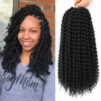 18" Passion Twist Hair Water Wave Braiding for Butterfly Style Crochet Braids Bohemian Hair Extensions 8g pcs LS06