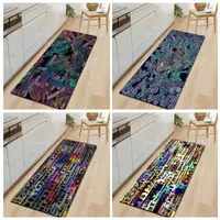 Carpets Colorful Letters Home Bar Floor Mat Bedroom Bedside Fashion Rugs Flannel Material Nordic Style Living Room Non-Slip CarpetCarpets Ca