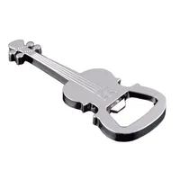 Creative Zinc Alloy Beer Guitar Bottle Opener Keychain Key Ring Key Chain Openers Festival Party Supplies