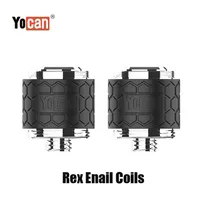 Authentischer Yocan Rex Enail Ersatzspulenkopf QTC Quartz Triple Coils Pfannkuchen -Atomizer -Kern für Wachskonzentrat DAB Vape Device K311C