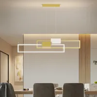 Nordiskt modernt sovrum pendellampor lampa minimalistisk kreativ personlighet matsal ljuskronor bordsfält kontor led strip ljus LE-372