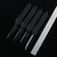 Wysokiej jakości Makora DLC Automatyczne nóż 6061-T6 Aluminium Aluminium Aluminium Papier ścierny na zewnątrz Camping Walka Tactical EDC narzędziowe noże