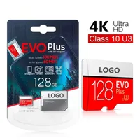 EVO Plus U3 High Speed ​​64 GB SD Memory Cards 128 GB 32GB 16GB C10 Real Capacity Micro TF Card
