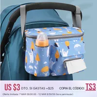 Baby Stroller Organizer Bag Cup Holder Stroller Baby Car Bag Trolley Mummy Diaper Bag Large Capacity Travel Stroller Accessories