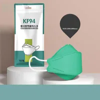 KN95 Fish Mouth Mask 3D tredimensionell dammtät och anti-smog färg mode söta disponibla ansiktsmasker