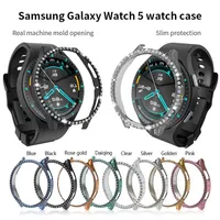 Bling Diamond Hülle für Samsung Galaxy Watch 5 5 Pro Ultra Slim Armor PC Abdeckung 40 mm 44 mm 45 mm