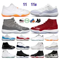2023 Nouveau Jumpman 11s 11 Chaussures de basket-ball L￩gende Blue Jubilee 25th Concord Gamma Bred Cap et robe Gagnez comme 96 Navy Gum