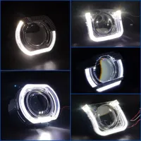 Otro sistema de iluminación Angel Eyes Showds for Bi-Xenon Projector Lens 2.5 WST Mask Covers Biseles Lentes de faros delanteros Accesorios de automóviles DI DI