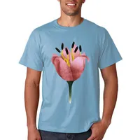 T-shirts masculins femmes fleur floral dames o-cou tendance manche courte dessin animé femelle de mode