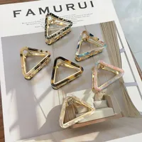 Fashion Acetate Triangle Hair Clips for Women Girls Hair Claw Chic Barrettes Hairpins Styling Tool Accessori per capelli