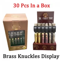 Newest Brass Knuckles Battery Display 900mAh Vape Voltage Adjustable With Chargers Preheat Function 3 Colors 30pcs ct Per Display vertex