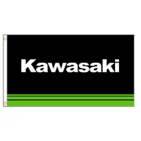 3x5fts Japan Kawasaki Motorfietsraces Vlag voor wagengarage Decoratie Banner323m