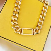 Men Gold Kettingen Luxurys Designer ketting voor vrouwelijke ontwerpers Dames hanger F kettingheren klassieke hiphop