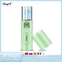 CkeyiN USB Rechargeable Mist Sprayer Mini Nano Face Spray Facial Body Steamer Moisturizing Skin Care Humidifier Instruments 220526