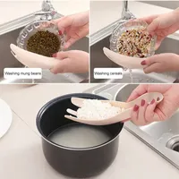 Creative Rice Sieve Was Lepel Plaat Colanders Filters Zeef Keuken Gadget Koken Gereedschap Huishoudelijke Sink Food Drain Rack