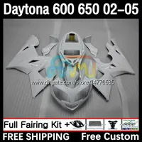 OEM-kropp för Daytona650 Daytona600 2002-2005 Bodywork 7dh.39 Daytona 650 600 CC 600cc 650cc 02 03 04 05 Daytona 600 2002 2003 2004 2005 ABS FAIRING KIT GLOSS VIT