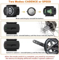 Magene S3 Speed ​​Cadence Sensor Ameisengeschwindigkeitsgeschwindigkeit für Garmin Igpsport Bryton Dual Sensor Bike Computer Zwift